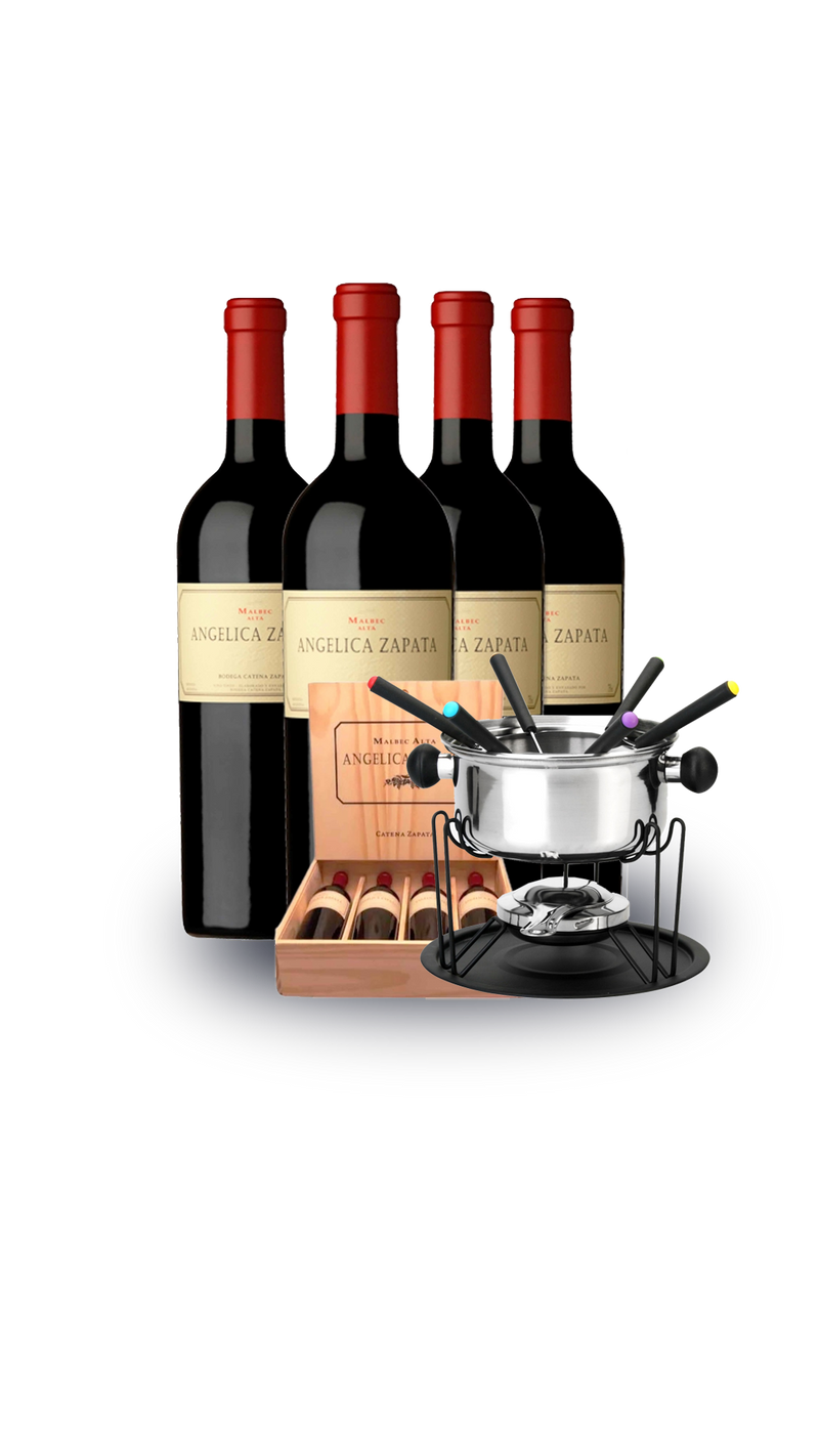 Kit 4 Vinhos Angélica Zapata Cabernet Sauvignon + Kit Fundoe